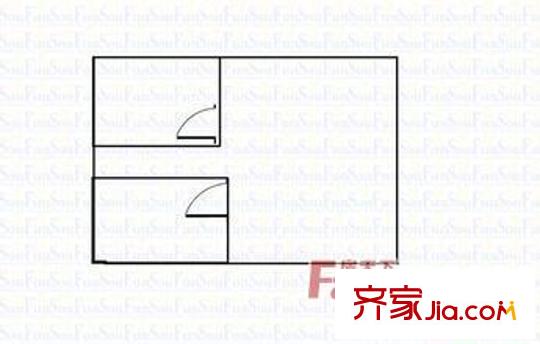 上郡花園 戶型圖 1室1廳1衛(wèi)