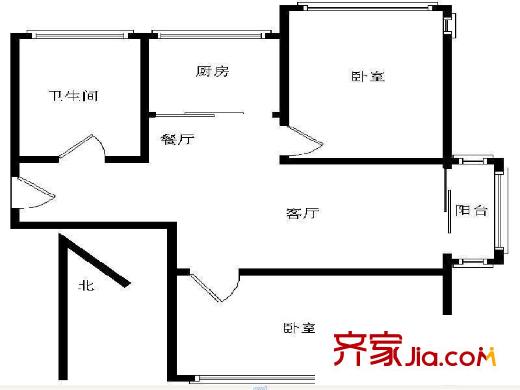 香緹樹2室 戶型圖