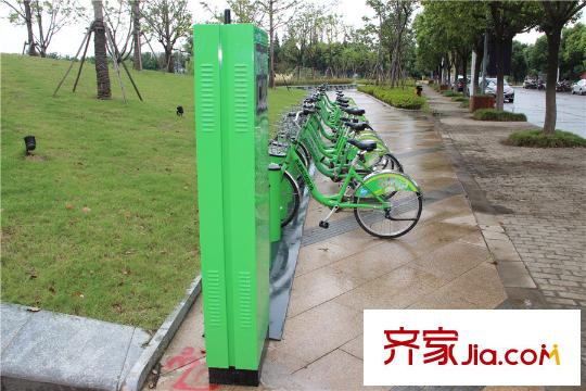 白鷺灣環(huán)保小綠自行車