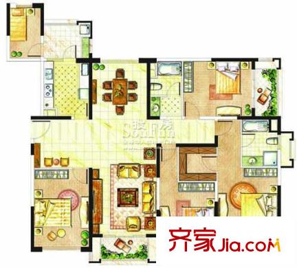 華敏世家花園 戶型圖