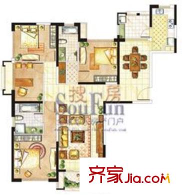 華敏世家花園 戶型圖