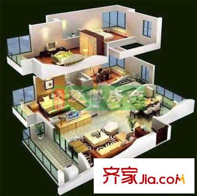 江南春堤牡丹苑 戶型圖  2室2廳1衛(wèi)