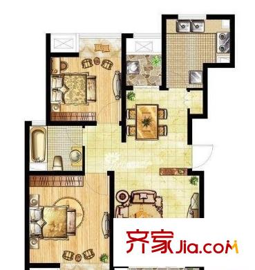 共青小區(qū) 3室 戶(hù)型圖