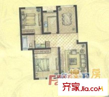 世貿(mào)東一號 戶型圖 2室2廳1衛(wèi)