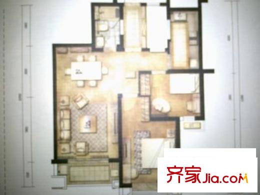 雍景灣西苑 2室 戶型圖