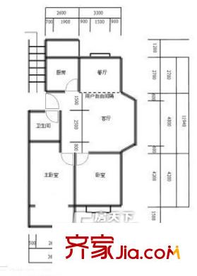 振華苑 2室 戶(hù)型圖