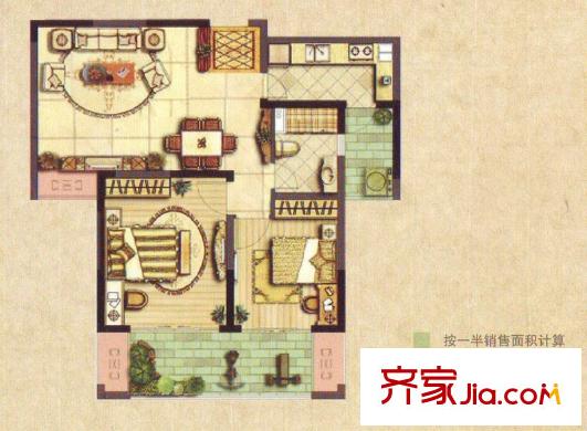 凱迪城 戶型圖