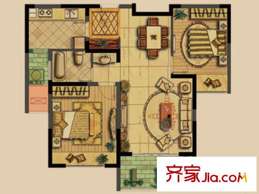 凱迪城 戶型圖