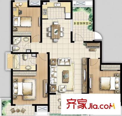 天地華城 戶型圖