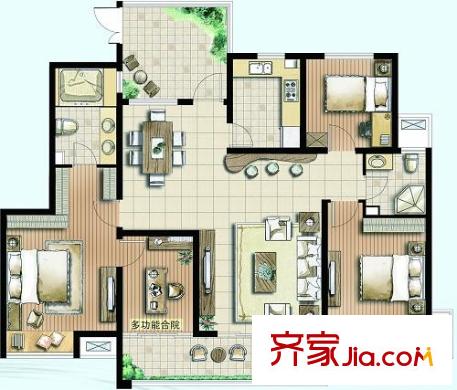 天地華城 戶型圖