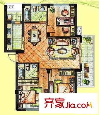時代文化家園 戶型圖