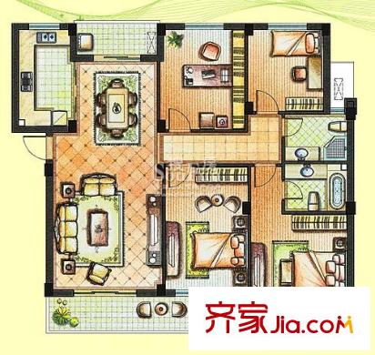 時(shí)代文化家園 戶型圖