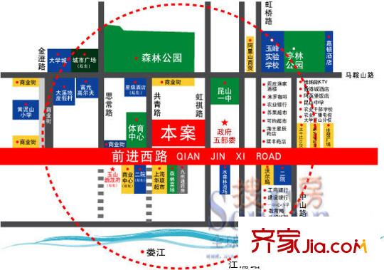 天地華城交通圖