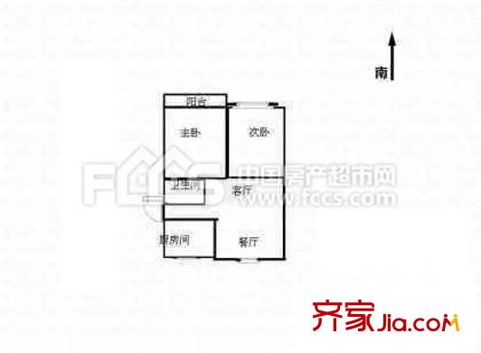 晨曦（南北）園戶型圖晨曦園 2室 戶型圖 2室2廳1衛(wèi)1廚