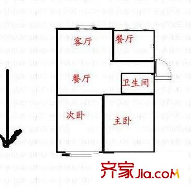 晨曦（南北）園戶型圖晨曦園 2室 戶型圖 2室2廳1衛(wèi)1廚