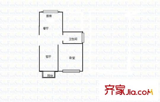 蓬曦園  戶型圖 3室2廳2衛(wèi)