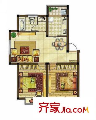 清華名城二期3組3（已售完） 2室1廳1衛(wèi)1廚