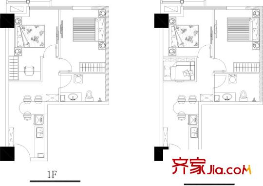寶成國際商圈商業(yè)住宅戶型 2室1廳1衛(wèi)1廚