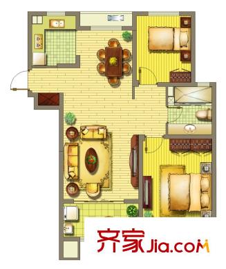 新城翡翠灣 戶型圖