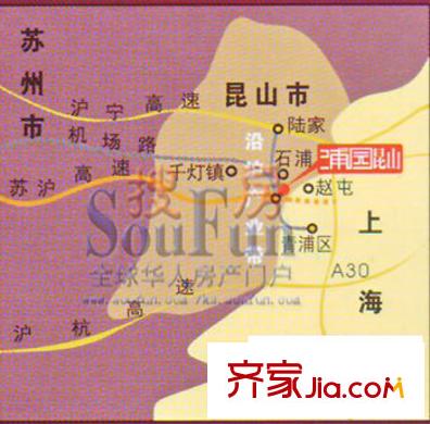 浦園交通圖