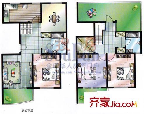 昆山花園  戶型圖