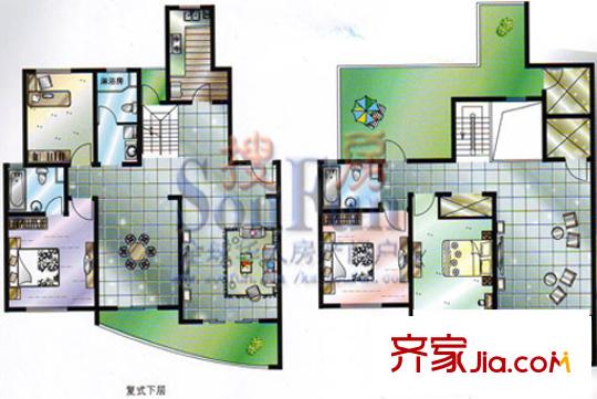 昆山花園  戶型圖