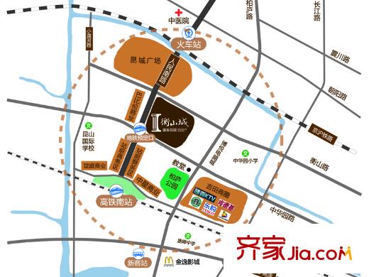 衡山城交通圖