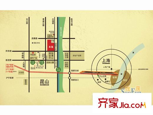 珠江御景交通圖