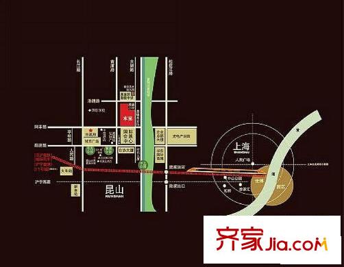 珠江御景區(qū)位圖