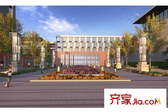 觀湖壹號(hào)西20米處博士路昆山市實(shí)驗(yàn)小學(xué)效果圖
