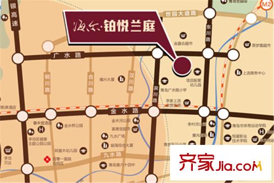 海爾博悅蘭庭區(qū)位圖
