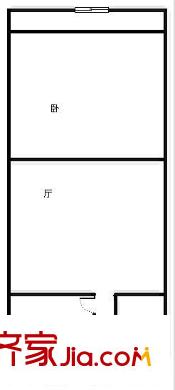 海云北山住宅小區(qū) 1室 戶型圖