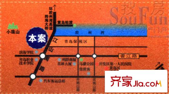 長城花園交通圖