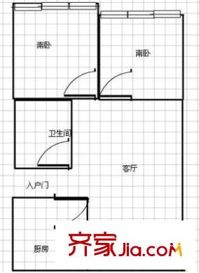 同盛苑 2室 戶型圖