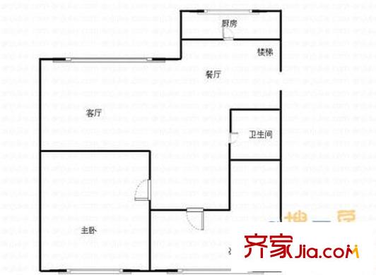 雙星海華山景戶型圖海華山景 2室2廳 戶型圖 2室2廳1衛(wèi)1廚