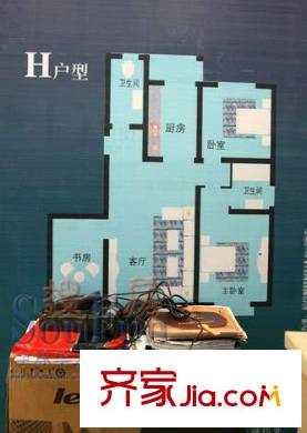 雙星海華山景戶型圖海華山景戶型圖 3室1廳2衛(wèi)