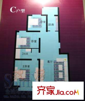 雙星海華山景戶(hù)型圖海華山景戶(hù)型圖 3室1廳1衛(wèi)