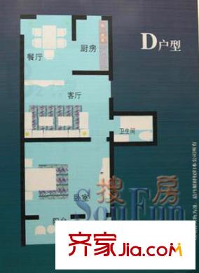 雙星海華山景戶(hù)型圖海華山景戶(hù)型圖 1室2廳1衛(wèi)