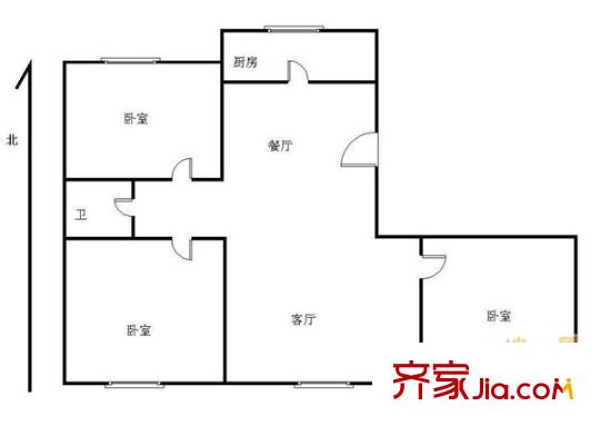 金秋小區(qū)3室圖