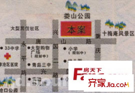 御景山莊交通圖