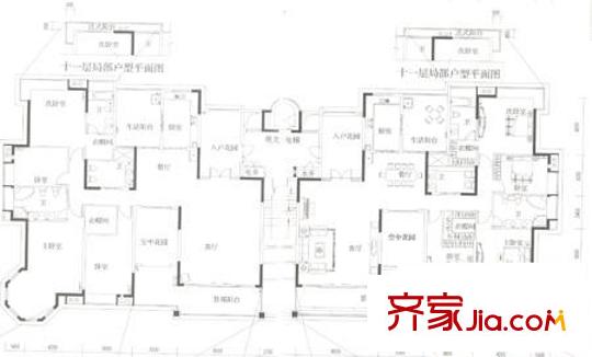 深业城18、19栋 4室2厅3卫1厨