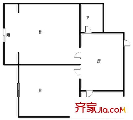 北仲社區(qū)戶型圖北仲小區(qū) 2室 戶型圖 2室1廳1衛(wèi)1廚