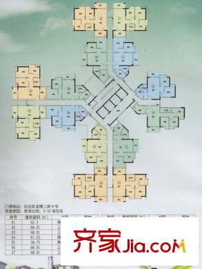 龙归城J-2A栋二层平层图