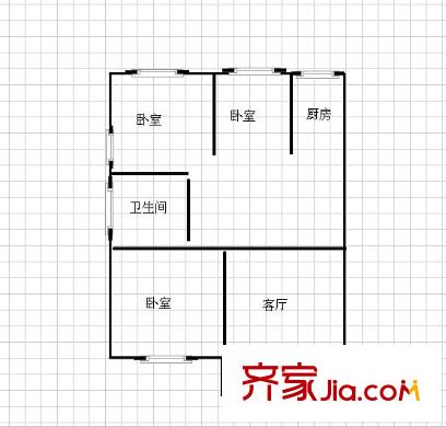 公安局福新路宿舍 戶型圖