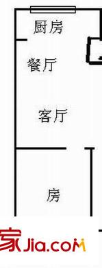  福馬路茶廠宿舍 1室 戶型圖