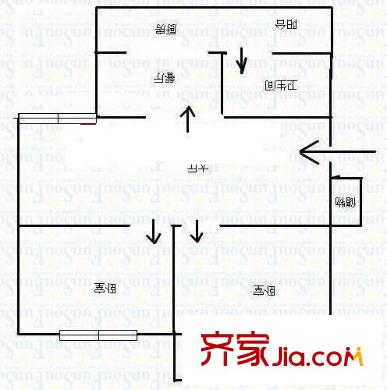 邊達(dá)大廈 2室 戶型圖
