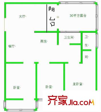 展企大廈 戶型圖