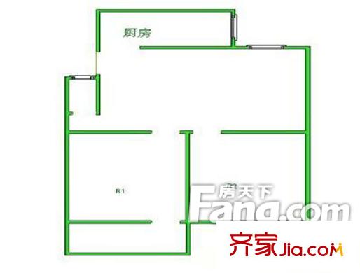 省立醫(yī)院宿舍 3室 戶型圖