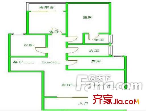 先進(jìn)公寓 3室 戶(hù)型圖