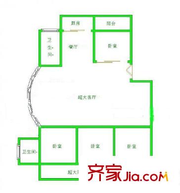 商貿(mào)廳過(guò)洋平方米宿舍 戶型圖